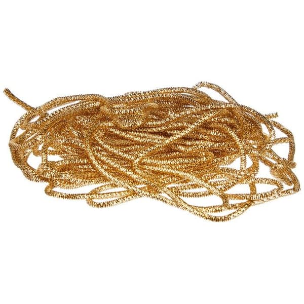 Rund Bouillontråd - GLOREX - Guld - Guldpläterad - 1,5 mm - Dekoration
