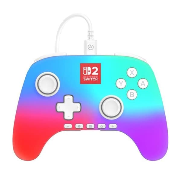 Manett för spel - Nintendo Switch 2 - Lumectra - Trådad - Vit - Power A