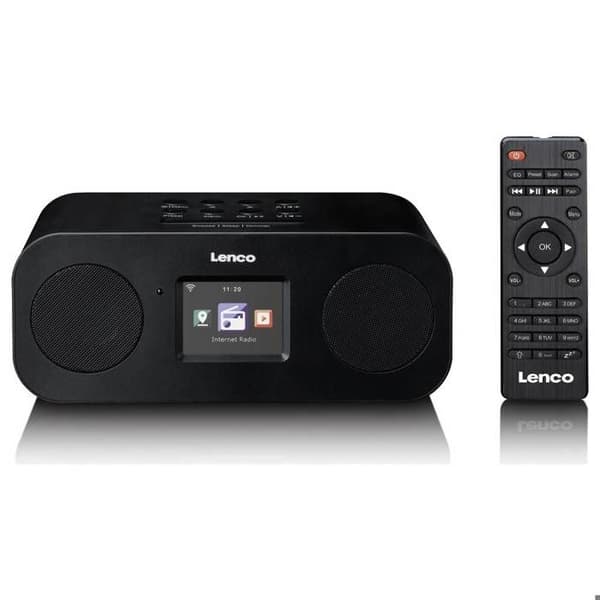 Lenco DIR-121BK - Stereo internetradio med DAB+, FM och Bluetooth® - Svart
