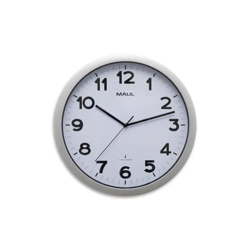 MAUL RADIOSTYRD KLOCKA I SILVERPLAST Ø 40 CM 9054095