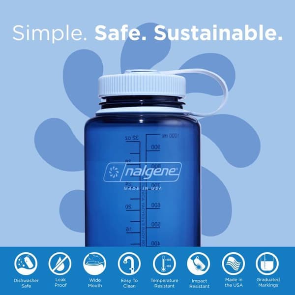 Vattenflaska - NALGENE - 2020-6132 - 1 L - Indigo - 50% återvunna material