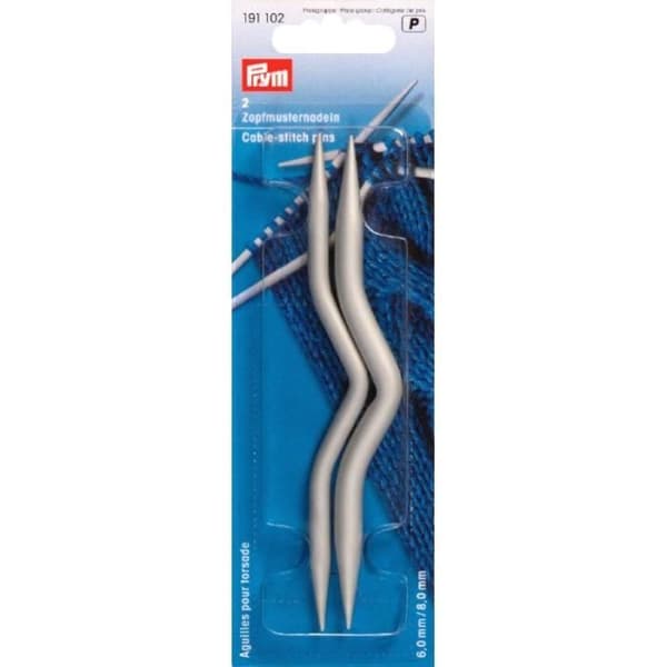 Snoddnålar - Prym - Aluminium - 6 och 8 mm - Längd 12 cm