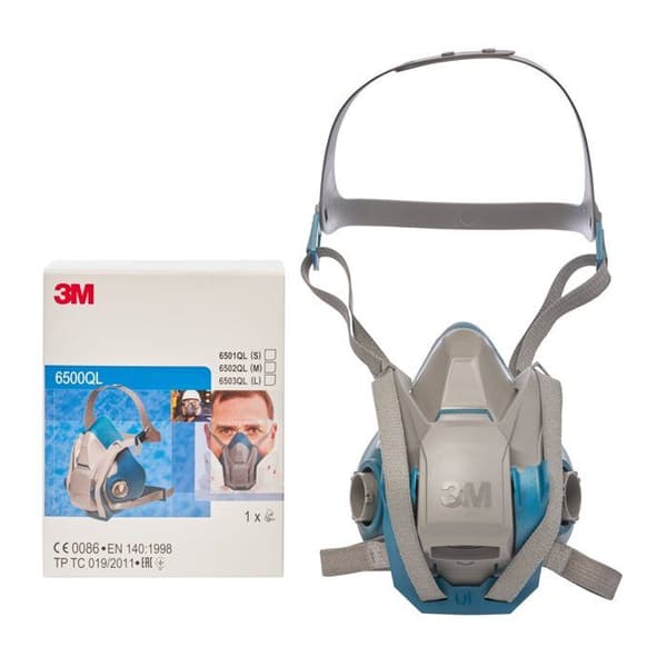 3M™ Media återanvändbar mask, snabb öppning, medium, 6502QL
