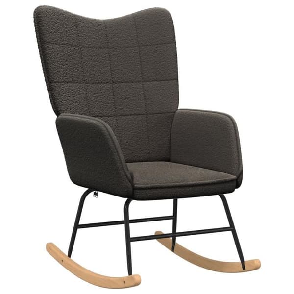 Avkopplande Fåtölj - Mörkgrå - Polyester Tyg - Modern Design - 1 Plats