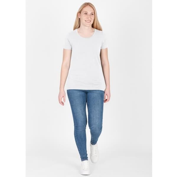 Jako Organic Stretch T-shirt dam - vit - 42