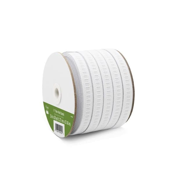 Elastisk - DRITZ - 9405W - 1/2" x 30 Yd - Polyester och gummi - Maskintvättbar