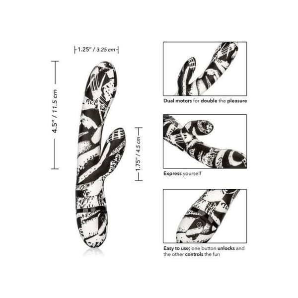 hype dubbel stav dubbelfunktion vibrator från CALEXOTICS - storlek:U