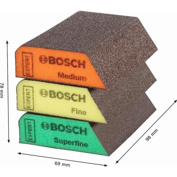 BOSCH Expert Combi S470 slipsvampar - 3 delar - 2608901174