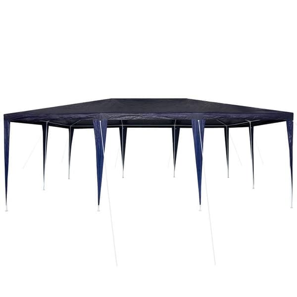 Festtält - 6x4 m - Blå - Polyester - Självbärande
