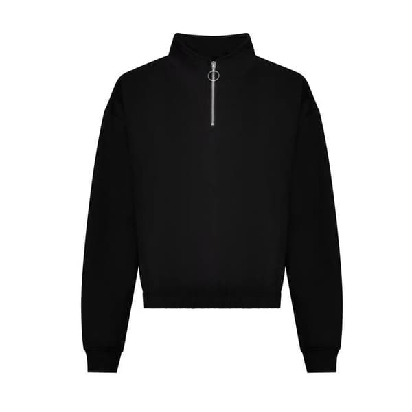Sweatshirt 1/2 zip dam Just Hoods