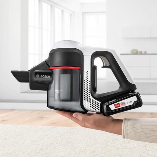 Kvastdammsugare - Bosch - BCS611AM - Multifunktion - Vit - Uppladdningsbara batterier
