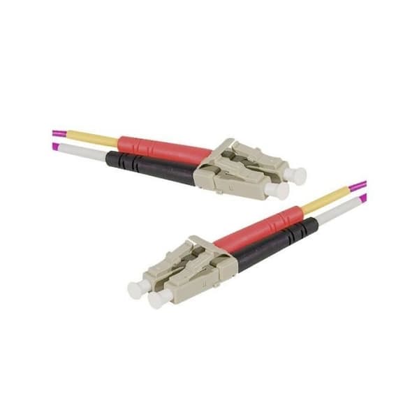 2,0 mm duplex optisk patchkabel multi OM4 50/125 LC-UPC/LC-UPC erika - 1 m