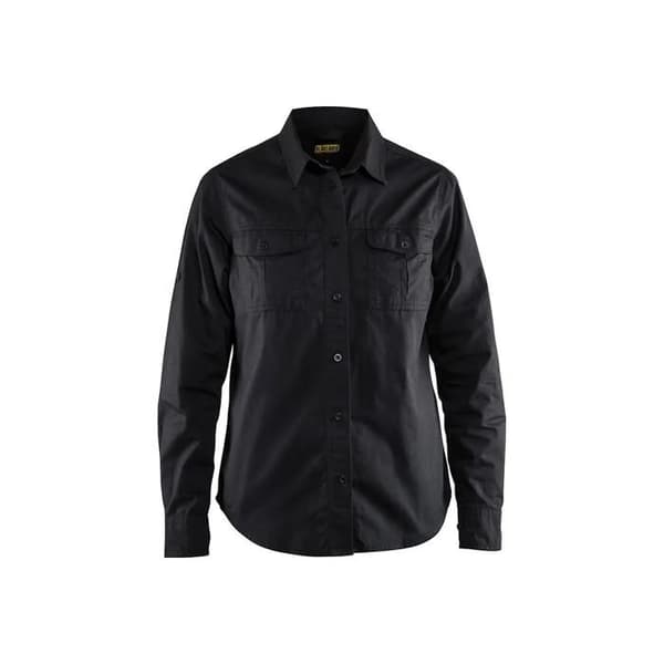 Blaklader dam twill skjorta - svart
