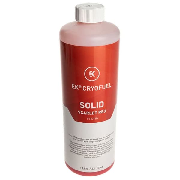 EK Water Blocks EK-CryoFuel Solid Premix, Scarlet red - 1000ml 0,000000 Red