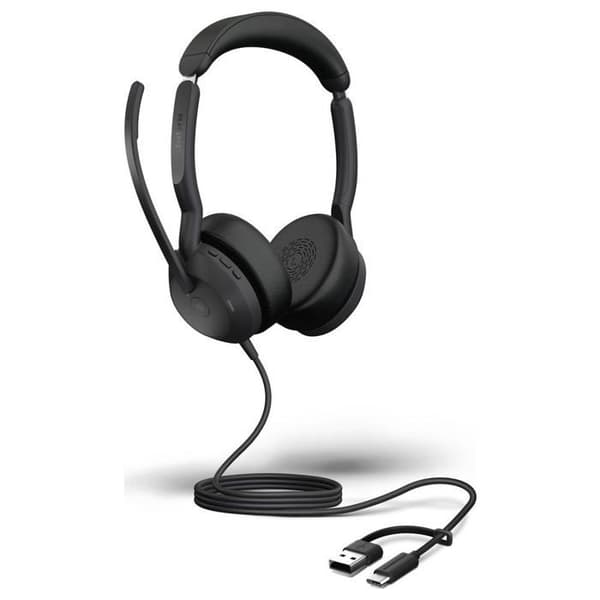 Hörlurar - JABRA - Evolve2 50 - Stereo - Aktiv brusreducering - USB C-A