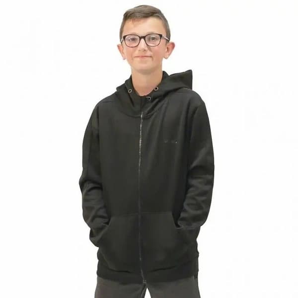 Softee snygg hoodie med dragkedja för barn