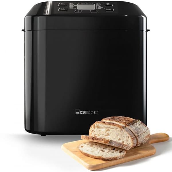 Clatronic BBA 3774 Brödmaskin med timer 3 l svart
