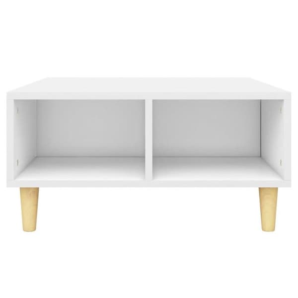 vidaXL Soffbord Vit 60x60x30 cm Spånskiva