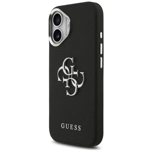 Guess Hårdskal 4G Grained Big Logo för iPhone 17 - Svart