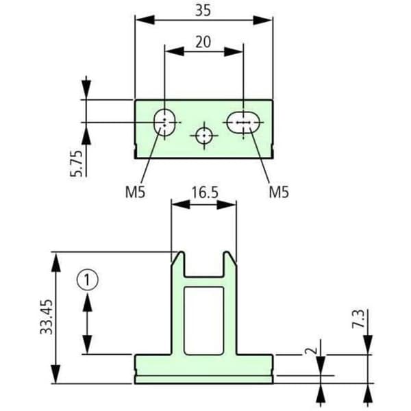 Extra aktuator - EATON - LS-XW-ZBZ - Böjd spak - Grå - 1 styck