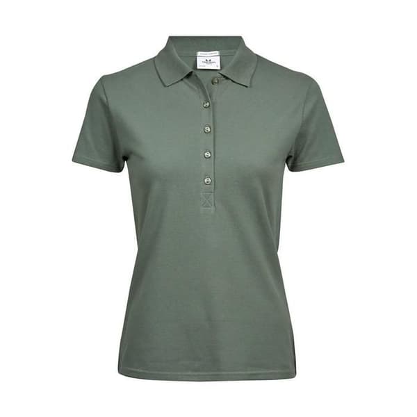 Polo dam Tee Jays Luxury Stretch - bladgrön