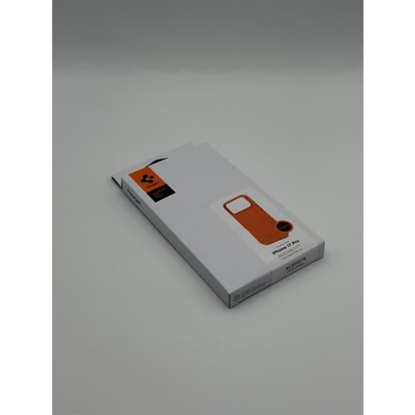 Siliconfodral MagSafe - SPIGEN - ACS11379 (iPhone 17 Pro 6.3") - MagSafe-kompatibel - Cosmic Orange - Mikrofiberfoder