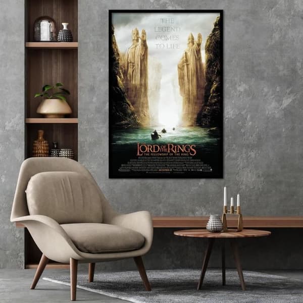 Poster - Sagan om ringen - Argonath - 91,5 cm x 61 cm - Väggdekor - Nutida
