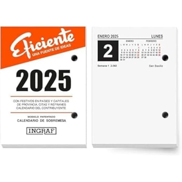 Kalender - INGRAF - Ingraf Block 2025 - Modern design - Kulturell information - Nyckeldatum