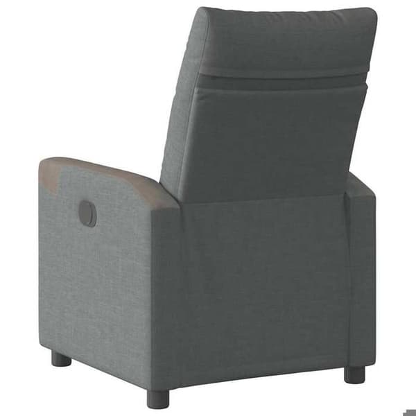 vidaXL Recliner Grått Tyg 4104840