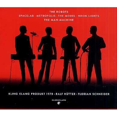 CD - Kraftwerk - The man machine - Box - Robotar, Spacelab, Metropolis, Model, Neon lights, Man-machine