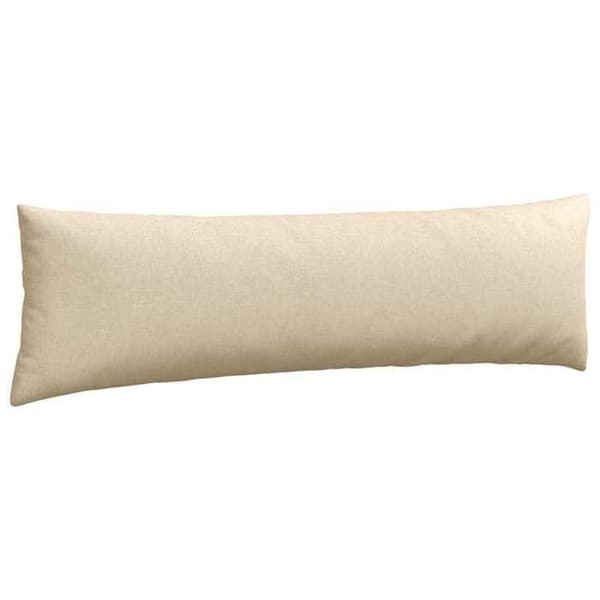 vidaXL Soffkuddar 2 st Kräm 145 x 40 cm tyg 42013832