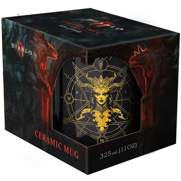 Mugg - Diablo IV - Lilith Gold Edition - 330 ml - Elegant keramik - Presentförpackning