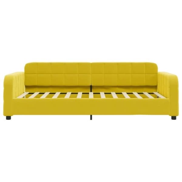 vidaXL Sängsoffa gul 90x200 cm sammet 354063