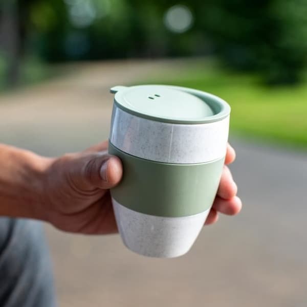 Koziol termosmugg Aroma To Go 2.0 400 ml vit/grön