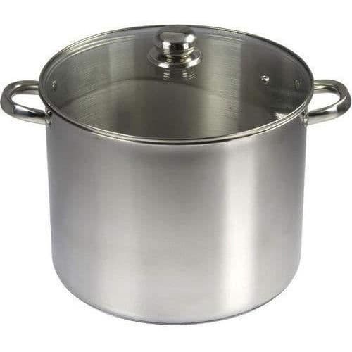 BAUMALU Traiteur i rostfritt stål + glaslock - 30 cm