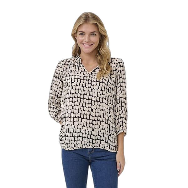 Blus med 3/4 ärm dam KAFFE Edita