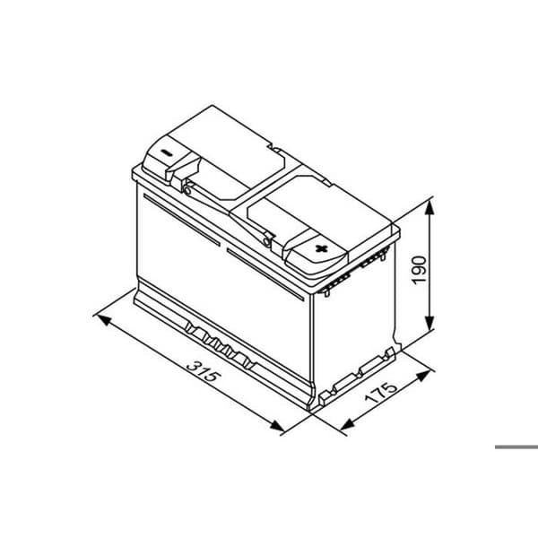 BOSCH Bilbatteri S5011 85Ah/800A