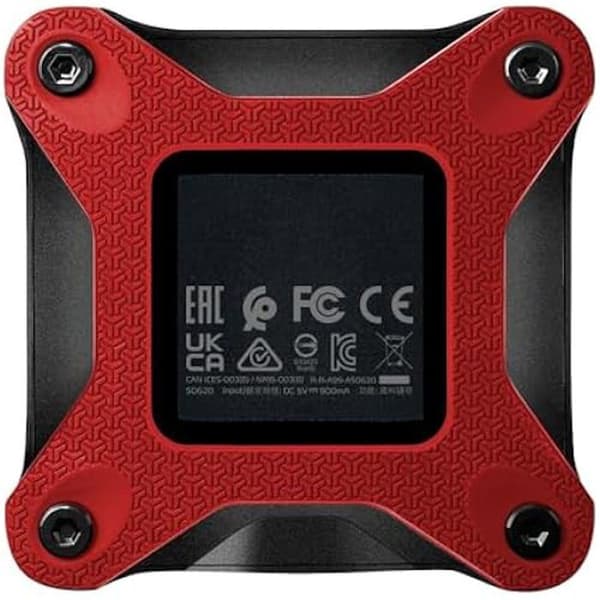 Extern SSD - ADATA - SD620 - 1To - USB 3.2 - Stöttålig röd hälsofodral