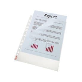 Pochette - ESSELTE - Vinkelsnitt - Transparent - Förpackning om 100 - Polypropen