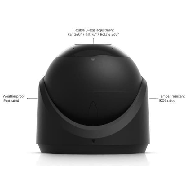 Ubiquiti G6 Turret 8MP 4K PoE Svart säkerhetskamera