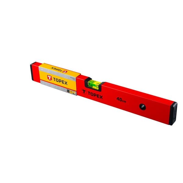 Vattenpass - TOPEX - Typ 500 - 40 cm - Precision +/- 1 mm/m - 2 flaskor