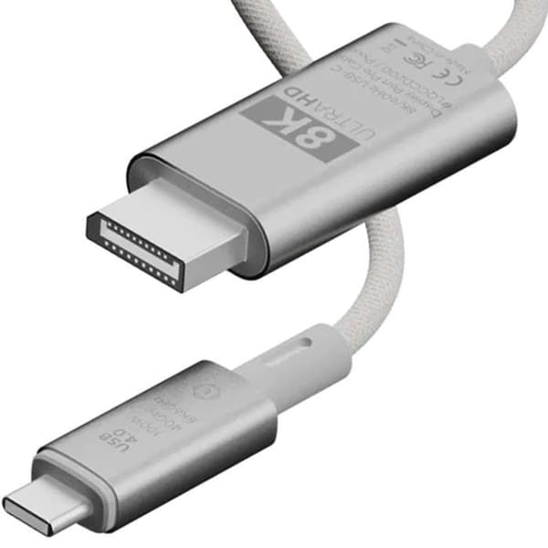 USB-C till HDMI-kabel - LINQ - ProCable - 8K Ultra HD - 2 meter - Ljusgrå