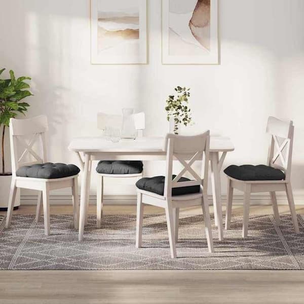 vidaXL Sittkuddar 4 st Mörkgrå 45 x 45 cm 42015139