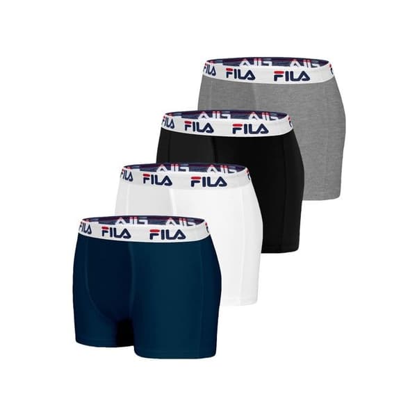 Fila Boxer Herr Caleçon Herr - Grå (Pack om 4)