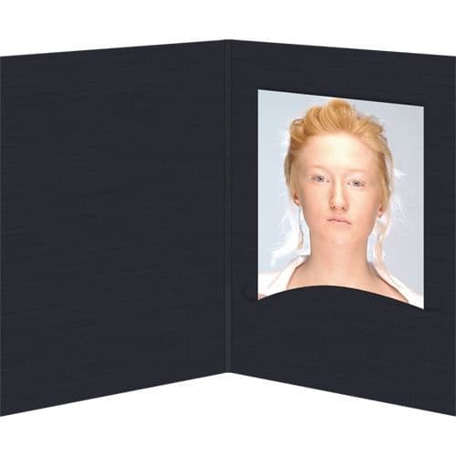 Portfölj för passfoto DAIBER - 14014 - Svart - Bildformat: 4.5 x 6 cm - Papper
