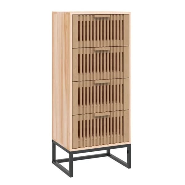 vidaXL Buffé hög 40x30x95 cm ingenjörsträ 352126
