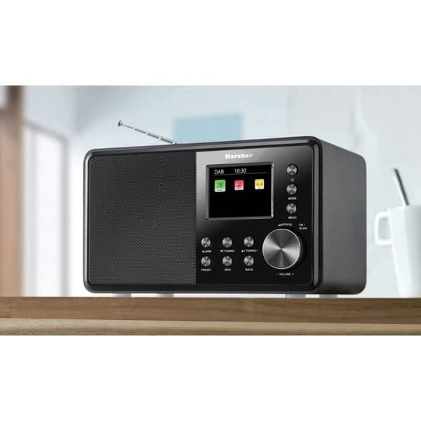 Karcher DAB 3000 Bordsradio DAB+ AUX svart