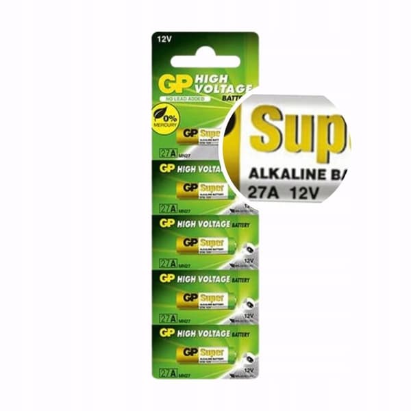 GP BATTERIER Special Alkaline Batteri - GP 27A-C5 - Kort med 5