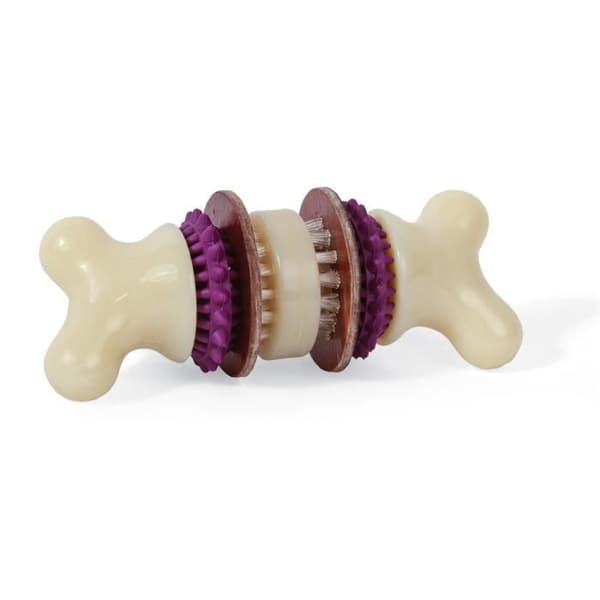 PETSAFE Bristle Bone M Bone Cleaner & Treat Toy - för hundar