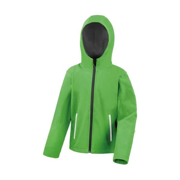 Result Core TX Performance barn softshell jacka - klar grön/svart